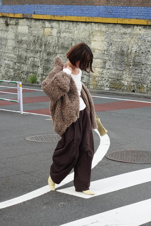 ボアボリュームブルゾン